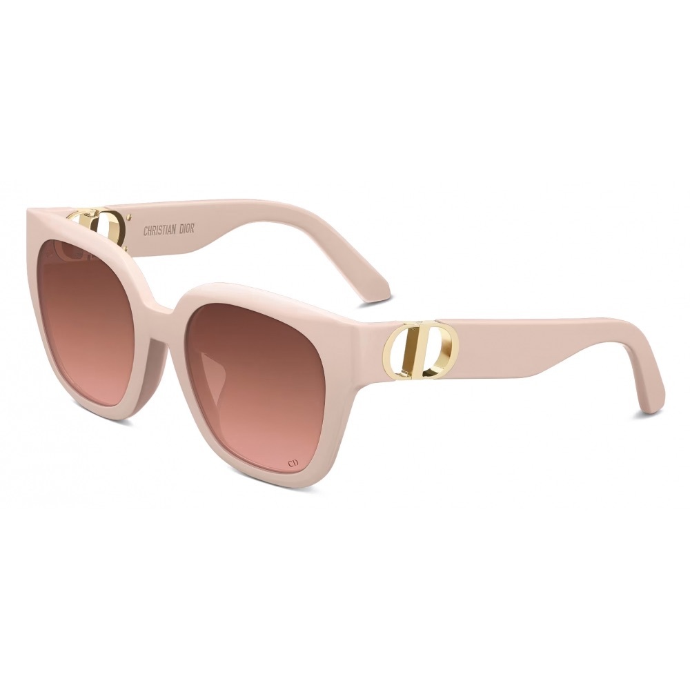 Dior 30 Montaigne Blush Sunglasses with Gold Accents